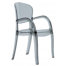 JOKER-PC πολυθρόνα polycarbonate ΔΙΑΦ. ΓΚΡΙ, 55x55x88 JOKER-PC πολυθρόνα polycarbonate ΔΙΑΦ. ΓΚΡΙ, 55x55x88